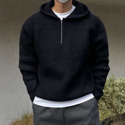 Felpa con cappuccio TAEGU Semi Zip