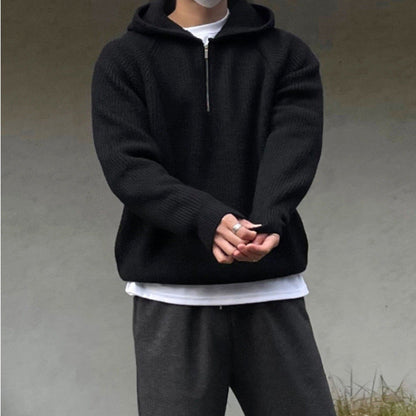Felpa con cappuccio TAEGU Semi Zip