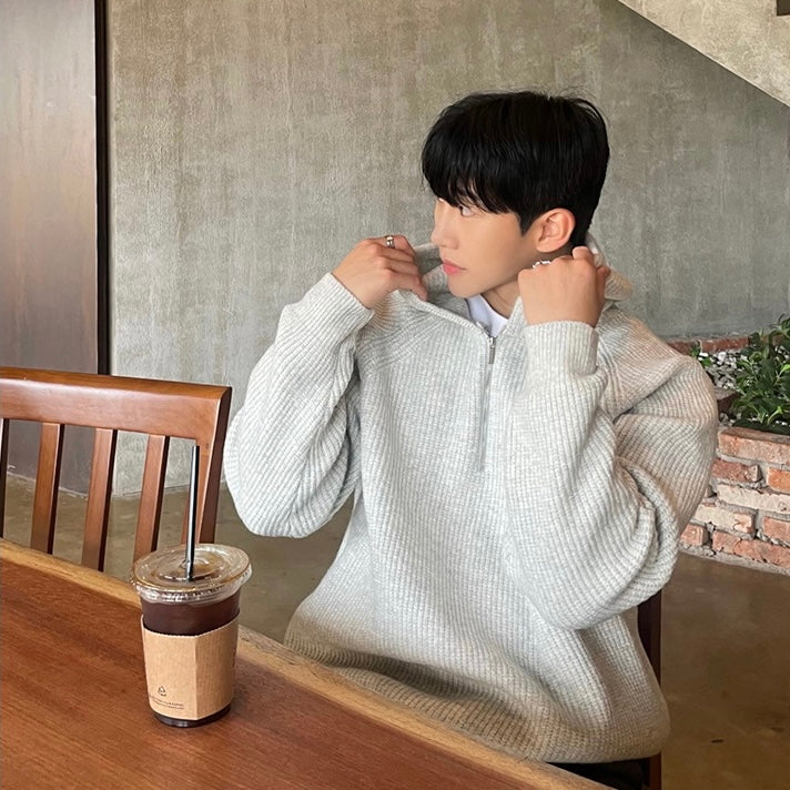 Felpa con cappuccio TAEGU Semi Zip