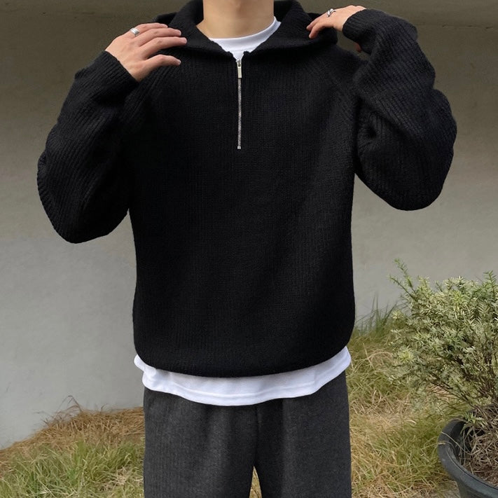 Felpa con cappuccio TAEGU Semi Zip