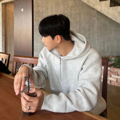 Felpa con cappuccio TAEGU Semi Zip